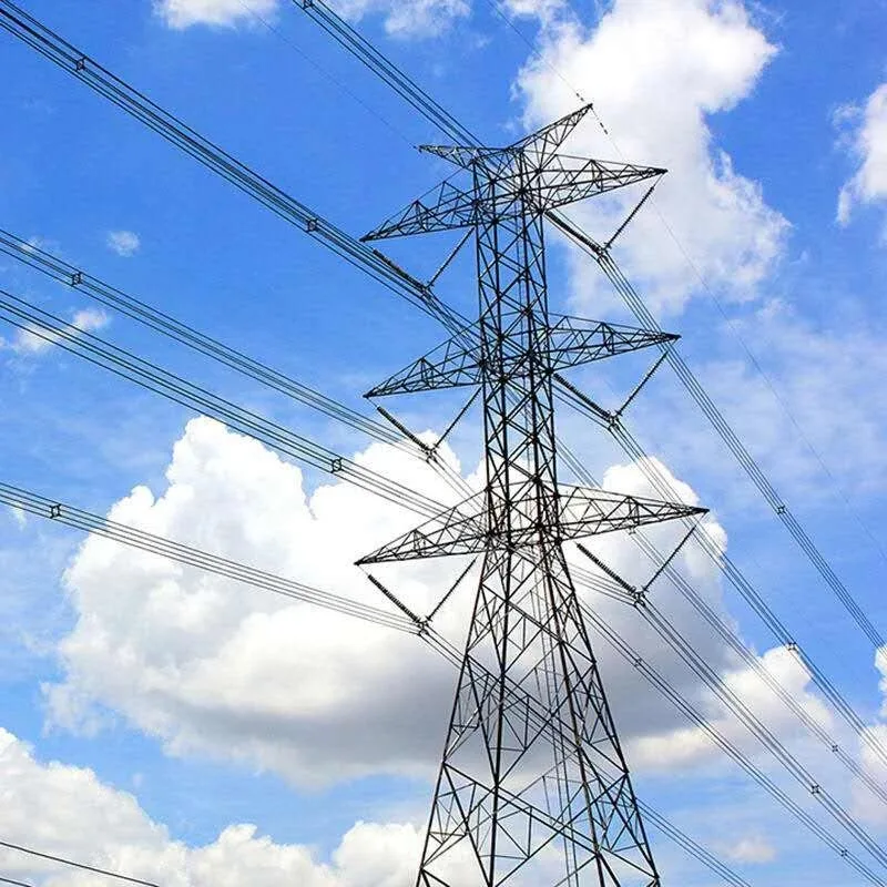 132kV галванизирана ъглова стоманена преносна кула