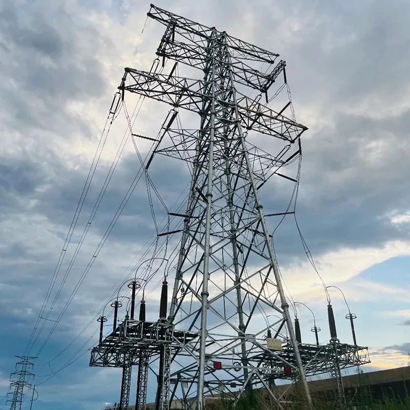 220kV ъглова стоманена кула за преносна линия